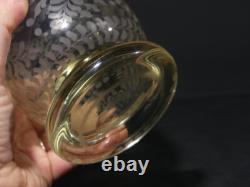 Vase Hollandais En Verre Gravé, Bateau, Moulin Et Phare, Pays-bas, époque XIX èm