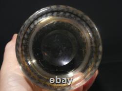 Vase Hollandais En Verre Gravé, Bateau, Moulin Et Phare, Pays-bas, époque XIX èm