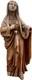 Vierge En Bois Sculpt&eacute; Ancienne, Haute-&Eacute;poque 16 &egrave;me Travail Art Populaire